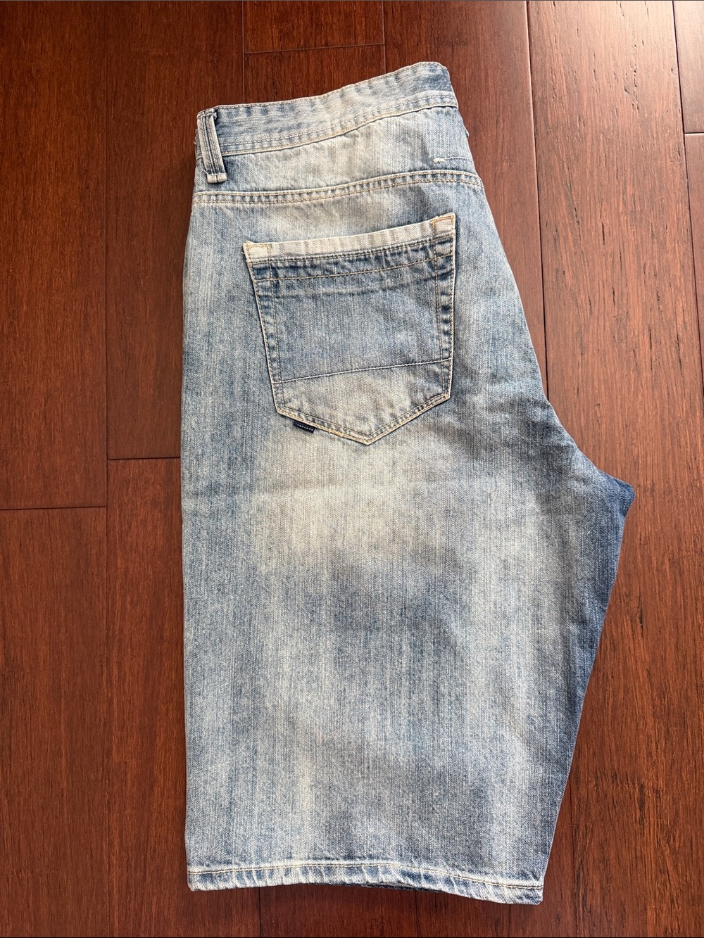 Sean John Men’s Y2K Loose Baggy Wide Leg Blue Jean Shorts Size 36